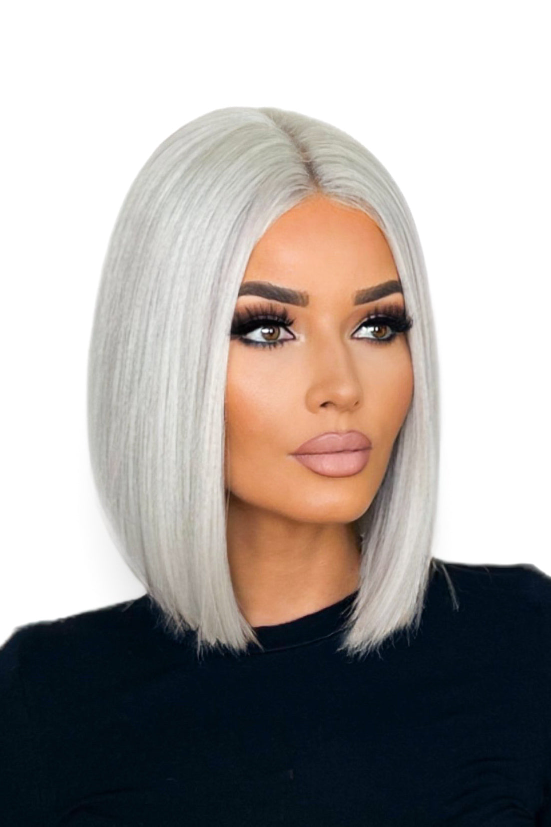 EVE - Synthetic Lace Wig - icy white