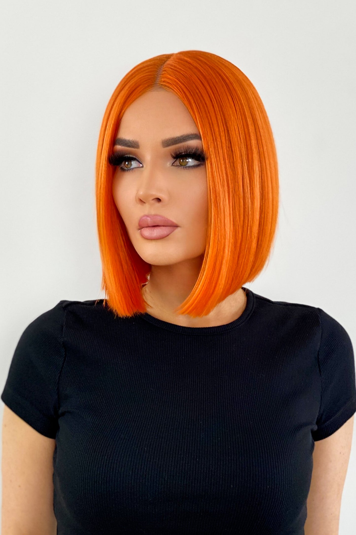 EVE - Synthetic Lace Wig - burning orange