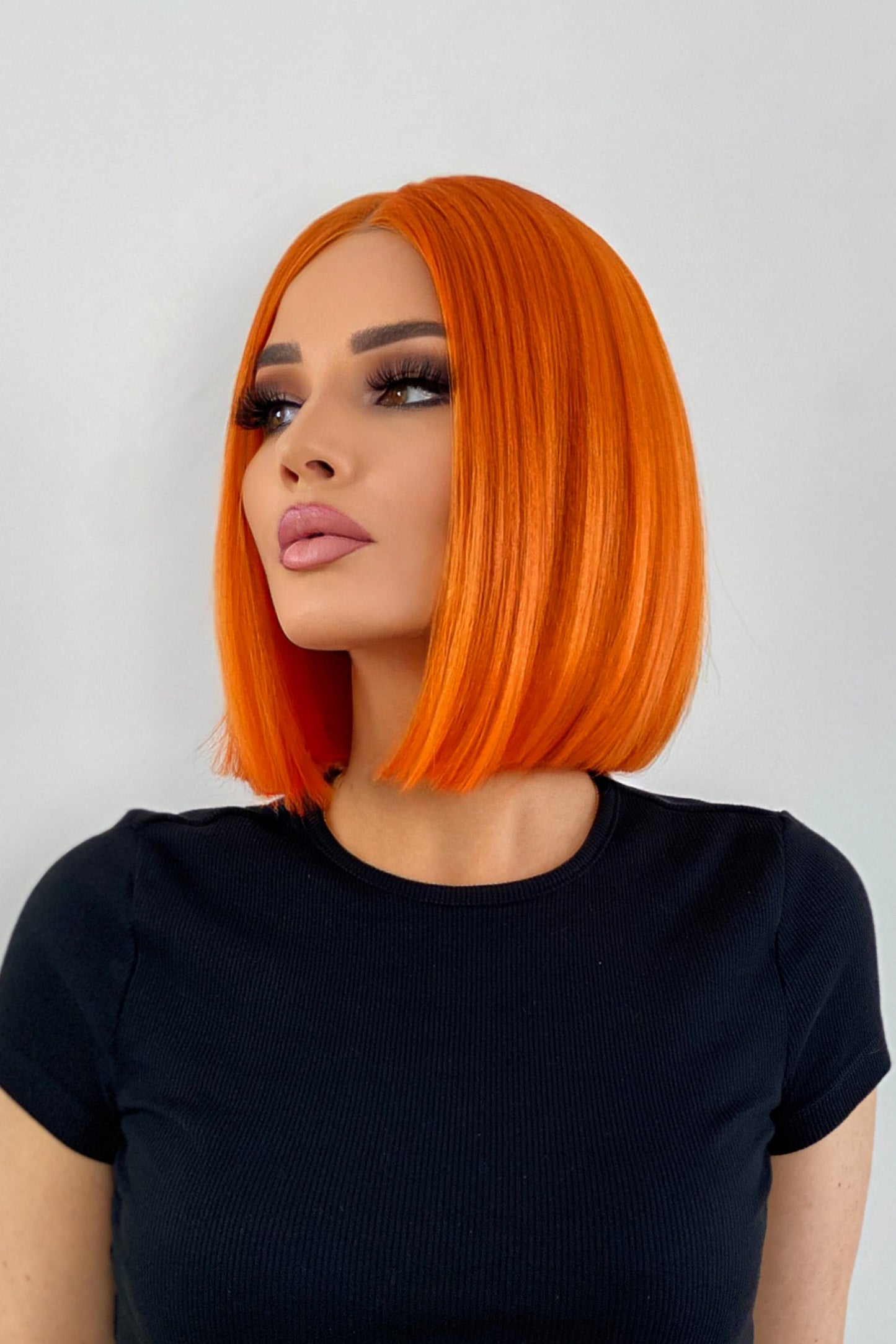 EVE - Synthetic Lace Wig - burning orange