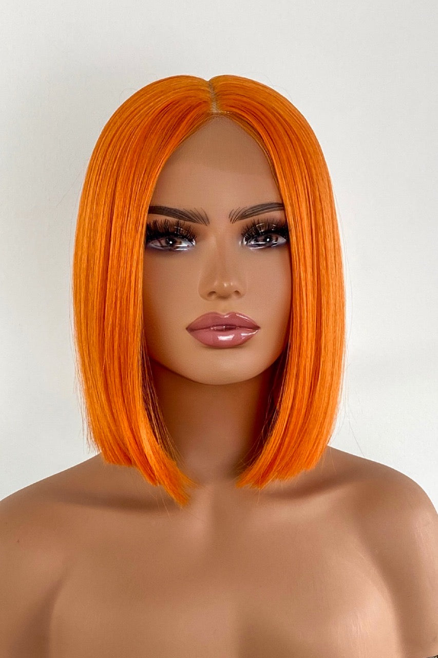 EVE - Synthetic Lace Wig - burning orange