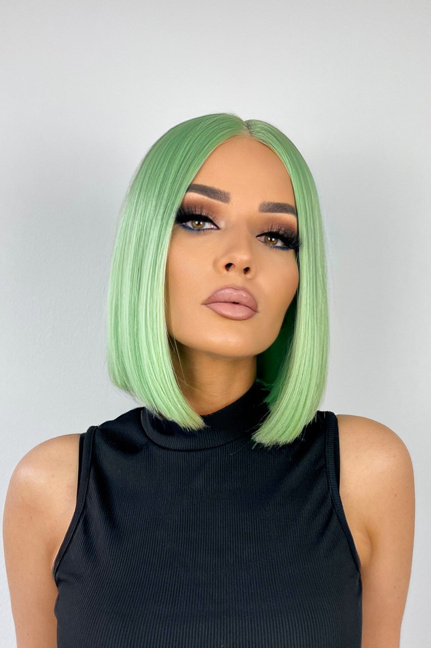 EVE - Synthetic Lace Wig - lime green