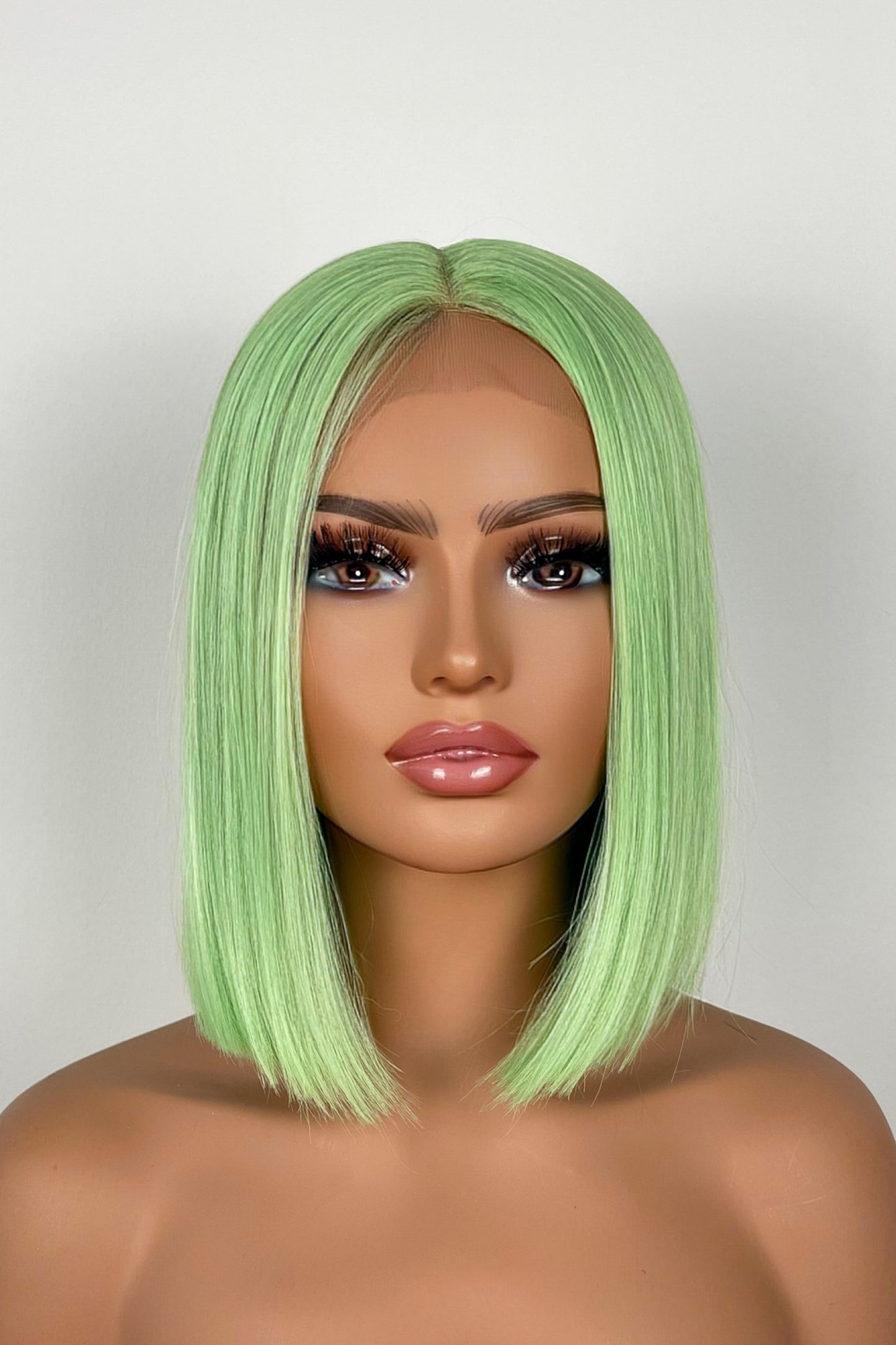 EVE - Synthetic Lace Wig - lime green